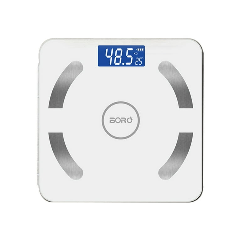Smart Electronic Scale Body Fat Called Human Health Weighing Scale No Battery Included(White), Size: Large
