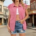 thumbnail image 5 of WHEANG Womens Button Down Shirts Cotton Sleeveless Blouses 2026 Summer V Neck Basic Casual Loose Fit Tank Blouse Tops for Women Fashion Sleeveless Tops for Women Red L, 5 of 6