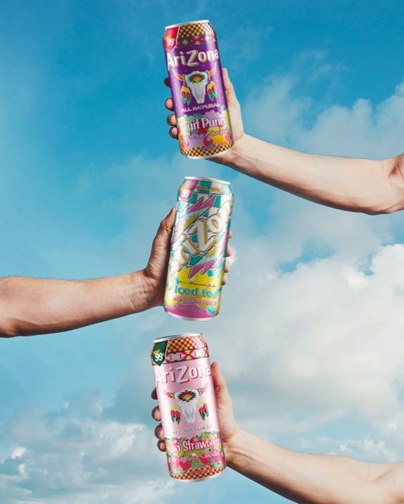 AriZona Kiwi Strawberry Fruit Juice Cocktail, 8 Pack 11.5 fl oz Aluminum Cans