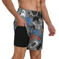 thumbnail image 3 of Fotbe Video Game Men’s Swim Trunks Quick Dry Swim Shorts Board Shorts with Mesh Lining-Small, 3 of 9