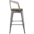 thumbnail image 4 of Modway Promenade Bar Stool Set of 4 in Gunmetal, 4 of 5