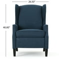 thumbnail image 6 of Christopher Knight Home Wescott Weyland Wingback Traditional Fabric Recliner Navy Blue, 6 of 8