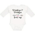 thumbnail image 3 of Inktastic Grandma and Grandpa Love Me Heart Grandchild Boys or Girls Long Sleeve Baby Bodysuit, 3 of 5
