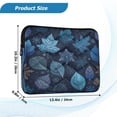 thumbnail image 3 of Quilted Laptop Sleeve for 13-16 Inch Laptops Protective Laptop Case Cover Lightweight Travel & Office Essentials Blue Leaves and Snowflakes, 3 of 8