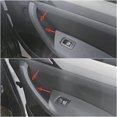 thumbnail image 3 of Unique Bargains Car Door Handles Interior Door Support Trim Clasp Handle Front Rear Right Black for BMW X3 X4 F25 F26 2010-2017, 3 of 8