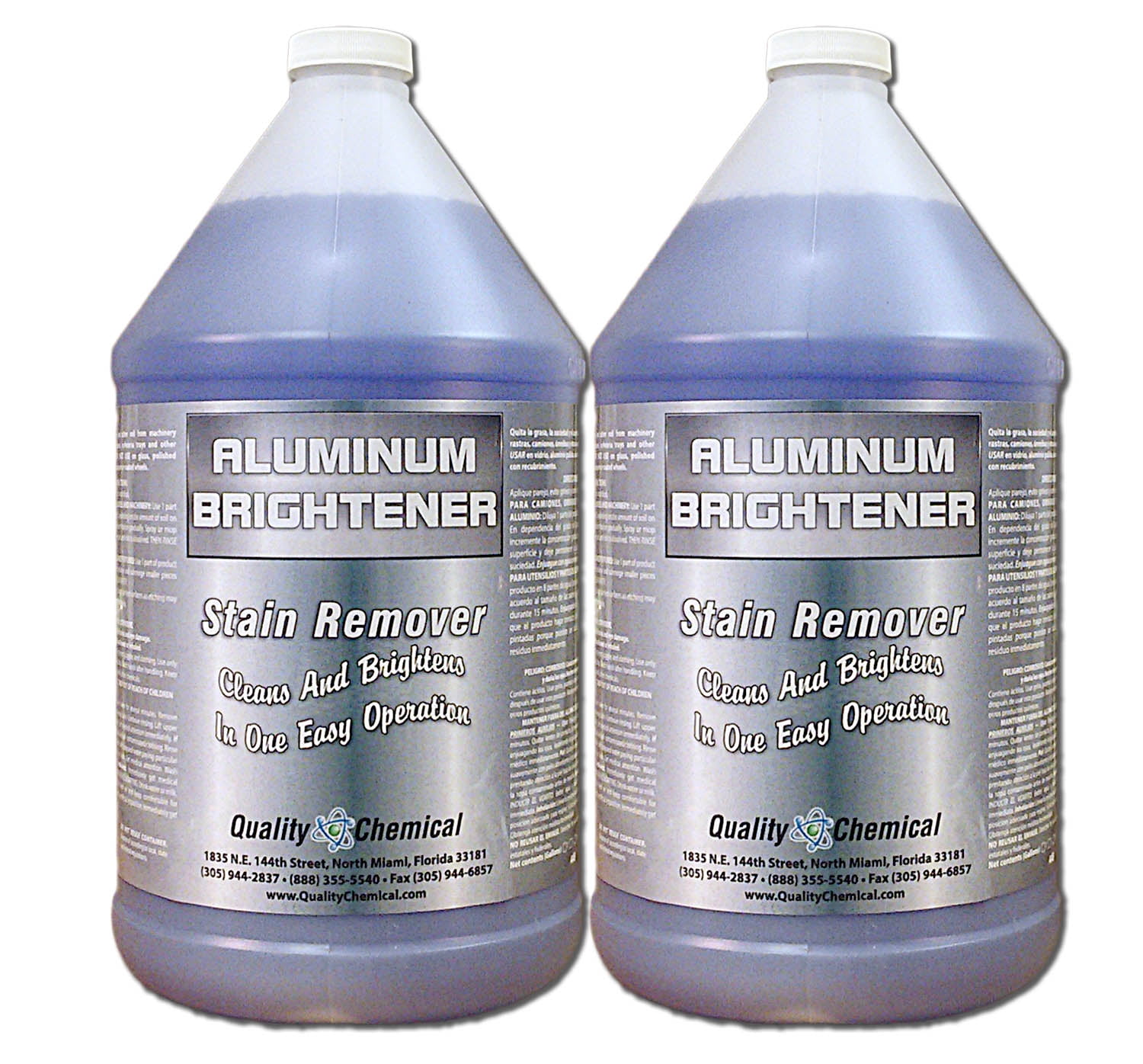 Aluminum Cleaner & Brightener & Restorer - 2 gallon case 