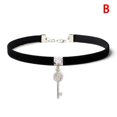 thumbnail image 2 of Boucles d'Oreilles Gothiques Punk Choker PU Cuir Collier Collier Déclaration Bijoux, 2 of 6
