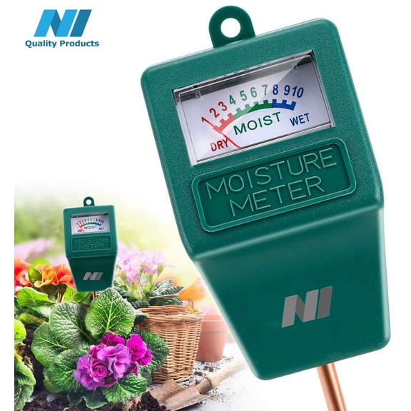 Moisture Meter, Plant Soil PH Meter Indoor Outdoor, Hygrometer Moisture Sensor Soil Test Kit Plant Water Meter for Garden, Farm, Lawn (No Battery Needed) (2 Pack), New
