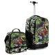 thumbnail image 1 of Mochila enrollable Tilami con diseño de dinosaurio camuflaje de 19 pulgadas con bolsa de almuerzo, 1 of 9