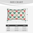 thumbnail image 4 of Fotbe Retro bows Pattern Pillow Cases - Envelope Closure - Luxury, Extra Soft, Cooling Pillow Covers - Wrinkle, Fade, Stain Resistant-14"x20", 4 of 6