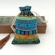 thumbnail image 5 of Wosthever Bolsa de regalo con cordón para festivales, bolsa decorativa para dulces, organizador de galletas y azúcar, decoración colgante, Almacenamiento y organización del hogar Azul 10x15CM, 5 of 6