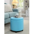 thumbnail image 2 of Convenience Concepts Designs4Comfort Round Accent Storage Ottoman, 2 of 5