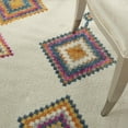 thumbnail image 3 of 5â€™ x 7â€™ Ivory Boho Jewels Geometric Area Rug, 3 of 6