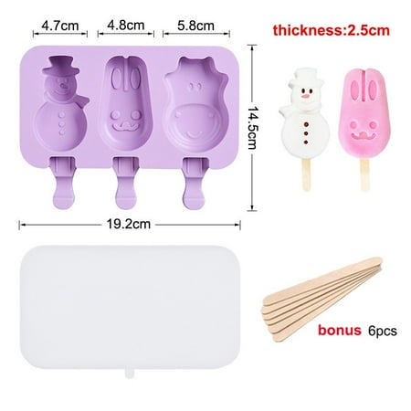

Cartoon Ice Cream Mold Silicone Popsicle Molds Reusable Ca Pop Mould For Summer Party