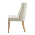 thumbnail image 2 of NPD Furniture New Paris Fabric Dining Side Chair in Beige (Set of 2), 2 of 12