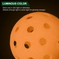 thumbnail image 5 of Luminous Pickleball Balls 40 Holes Glow in the Dark Pickleball Balls with Mesh Bag Orange, 6 Pack, 5 of 8