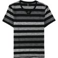 thumbnail image 1 of INC - Camiseta básica para hombre con rayas interiores, color negro, grande, 1 of 1