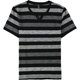 thumbnail image 1 of INC - Camiseta básica para hombre con rayas interiores, color negro, extragrande, 1 of 1