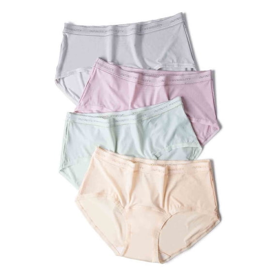 Swuxness Women's Seamless Breathable Briefs, Women Panties, Women's Solid Color Breathable Thin High Elasticity Ice Silk Extended Gusset Lined Briefs Panties Green, XL