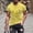 Yellow, variant on FDGIU 2025 Men's Halloween Graphic Tee; Funny Graffiti Crewneck T-Shirts, Loose Fit Short Sleeve Novelty Top, Dark Casual Halloween Shirt