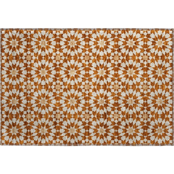 Dalyn Rugs Premium Machine Washable Mayfield AMF734 Paprika 1'8" x 2'6" Rug