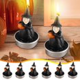 thumbnail image 1 of Xihbxyly Velas de Calabaza de Halloween, Juego de 6, Diseño de Bruja, Luz Parpadeante Segura, Decoración Versátil para Fiestas, Días Festivos, Luces de Noche, Tamaño Pequeño, Material de Cera de Acei, 1 of 7