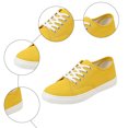 thumbnail image 5 of YLYL Women's Men's Canvas Sneakers Low Top Lace up Rubber Sole Lightweight Fashion Casual Walking Shoes, 5 of 8
