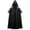 Black, variant on Hvyesh Cloak with Hood Medieval Renaissance Cape for Men and Women Halloween Cosplay Costume