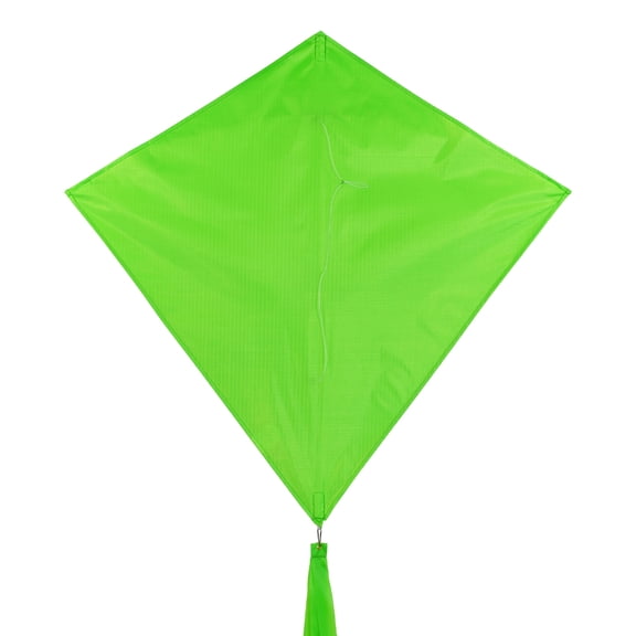 In the Breeze 3297 — Lime 30 Inch Diamond Kite - Solid Green, Fun, Easy Flying Kite