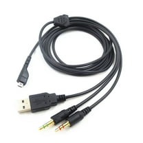 3 in 1 2M Headphone Headset Cable Audio Cable For SteelSeries Arctis 3/5/7/Pro Accessory Part