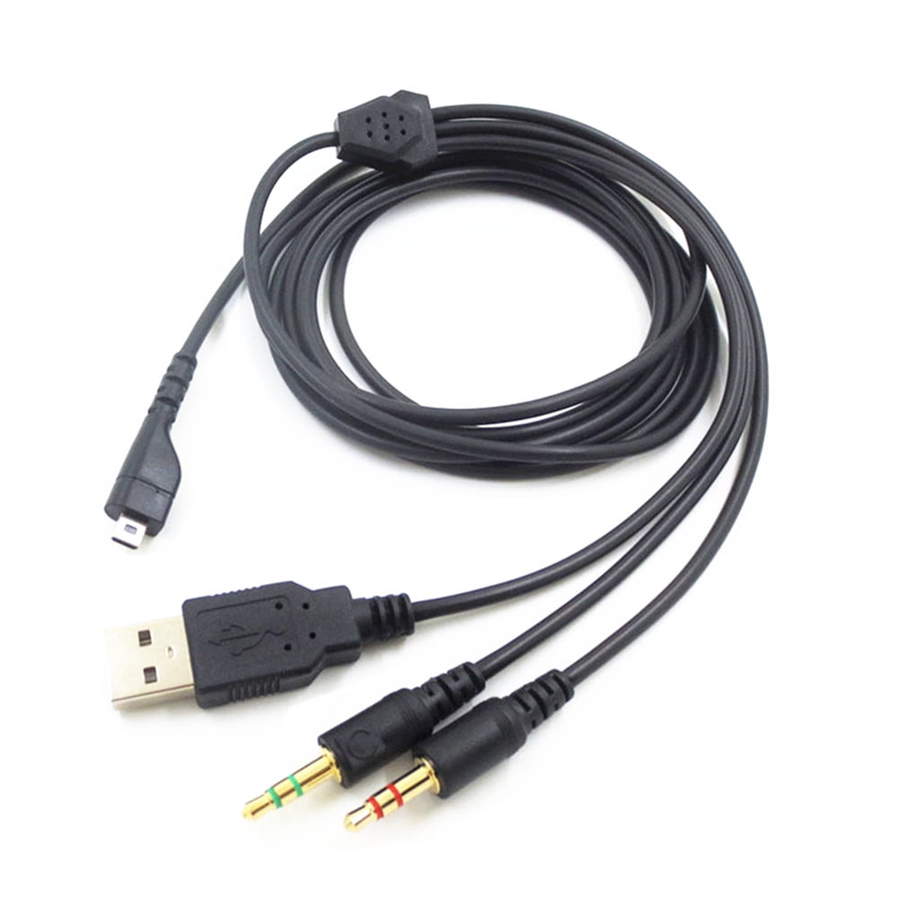 3 in 1 2M Headphone Headset Cable Audio Cable For SteelSeries Arctis 3/5/7/Pro Accessory Part
