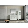 thumbnail image 3 of Design Element Hudson 48" Single Sink Bathroom Vanity Set in White with Carrara Marble Top and 65" Linen Tower Cabinet, 3 of 12
