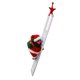thumbnail image 2 of ada eléctrica Decoración Noel Decoración colgante hacia arriba y hacia abajo con música Navidad Adorno con pilas - roja, era era blanca CUTICAT Santa de escalada eléctrica, 2 of 8