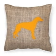 thumbnail image 2 of Greyhound Burlap and Brown BB1086 Fabric Decorative Pillow, 2 of 2