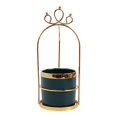 thumbnail image 3 of Organizador de Utensilios de cocina Perfecl Tarro Contenedor Estante Almacenamiento Borde Dorado, 3 of 7