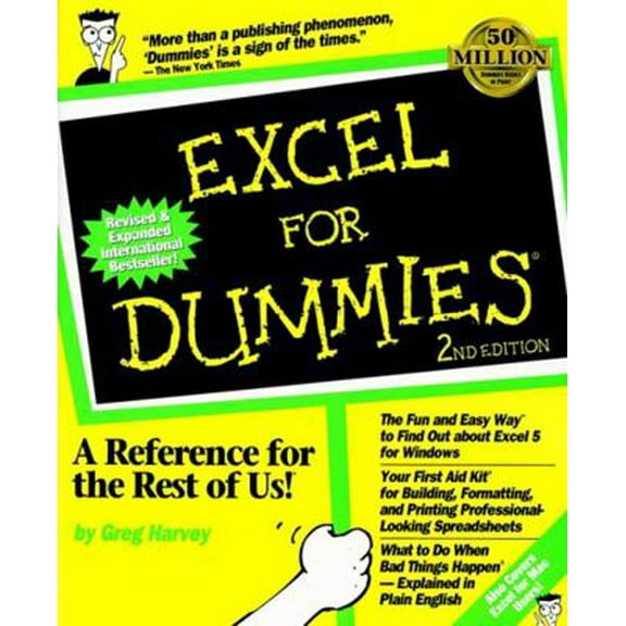 Pre-Owned Excel for Dummies (Paperback) 1568840500 9781568840505