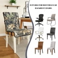 thumbnail image 5 of TSOVTHRID Forest Camo Hunting Print Quilted Dining Chair Covers Stretch Armless Chair Slipcovers Non-Slip Scratch Resistant Seat Cushion Covers for Home, Restaurant, Set of 1, 5 of 7