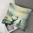thumbnail image 7 of Throw Pillow Covers Pack of 2 Woodland Forest Animals Nature Green Velvet Cozy Fabric Living Room Bedroom Dorm Couch Home Pastel, 7 of 7