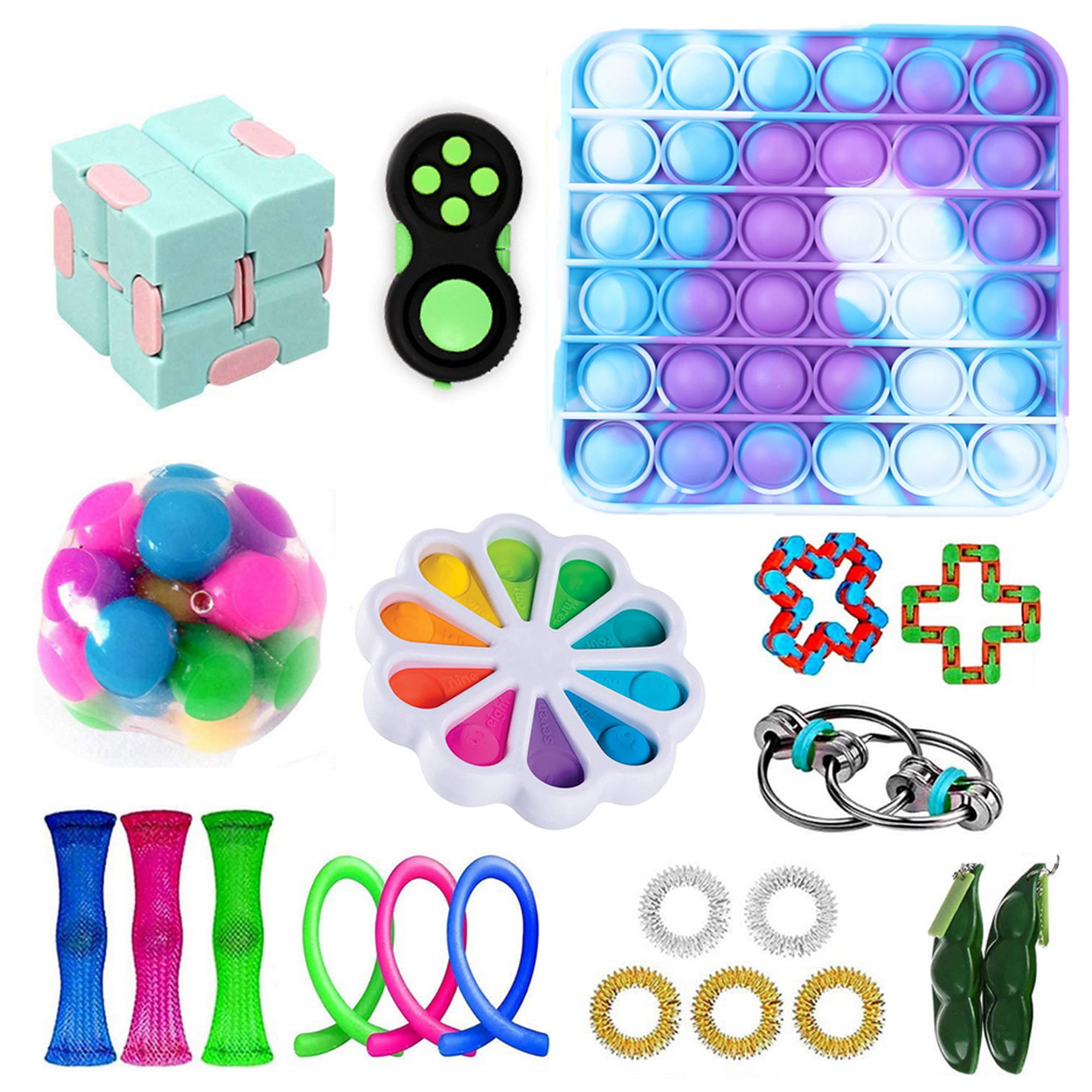 Details about   32 Pack Fidget Toys Set Kids Box Sensory Toys for Autistic Children and Adults 