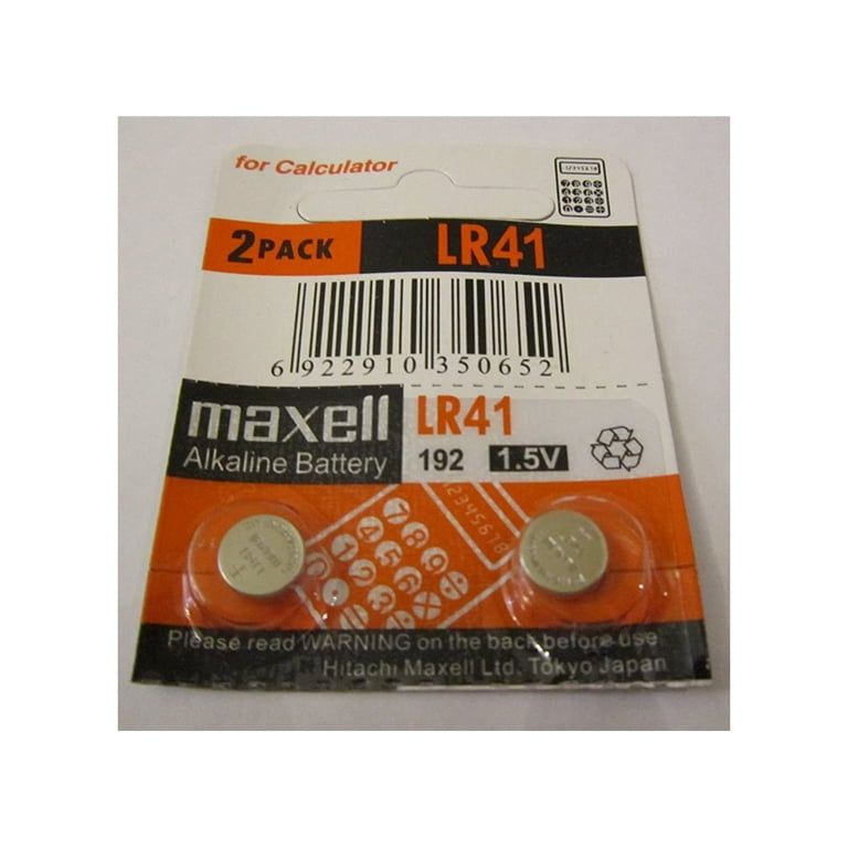 2 Piles LR41 / 192 / 392 / 384 Maxell Alcaline 1,5V - Bestpiles