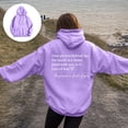 thumbnail image 4 of GEWSEY Womens Trendy Hoodies With Sayings Long Sleeve Sweatshirts Pullover Casual Tops Y2K Teen Girls Clothing (Light Purple, XXL), 4 of 7
