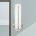 thumbnail image 4 of Livex Lighting Visby 8W LED Contemporary Metal ADA Wall Sconce in Brushed Nickel, 4 of 8