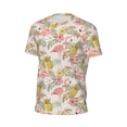 thumbnail image 6 of Wukai Tropical Flamingo Pineapple Print Men's Short-Sleeved Mesh T-Shirt,Quick-Dry Short Sleeve Workout T-Shirt-Medium, 6 of 8