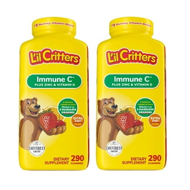 L'il Critters Kids' Immune C Plus Zinc and Vitamin D Gummy Bears (290 ct.) 2PK