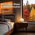 thumbnail image 2 of Sunrise Alarm Clock with sunrise simulation, sunrise alarm clock with sound machine, gentle alarm clock with light for bedrooms, sound machine for sleep, white noise alarm clock for heavy sleepers, 2 of 8