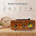 thumbnail image 4 of Compact Desktop Radio with AM, , And SW Capabilities, Wireless And MP3 Support, Vintage Design, Excellent Audio Quality, Powered by Batteries Or USB, Compatible with TF Cards And USB Playback, 4 of 9