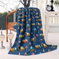 thumbnail image 2 of Cartoon Construction Vehicles Road Cones Blanket,Comfortable Soft Lamb Wool Throw Blanket,All Season,Warm Lightweight Blankets for Sofa Bed Couch Living Room Chair,60"x80", 2 of 4