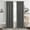 Charcoal, variant on Kate Aurora Contemporary Geometric Shabby Diamond Clipped Rod Pocket Window Curtain Panel - Assorted Colors & Sizes