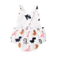 thumbnail image 3 of Toddler Kids Baby Girls Summer Clothes Dinosaur Print Romper, 3 of 5