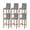 Black, variant on Black White Plaid Bar Stool Covers Set of 6, Gradient Geometric Buffalo Checkered Stretch Washable Bar Chair Covers with Backs, Removable Pub Counter Height Chair Cover for Kitchen Dining Room Cafe